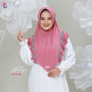 Bergo Guccia Couple by LINALIVIA / Hijab Kembar Ibu dan Anak / Jilbab Instan Couple Variasi Ruffle d