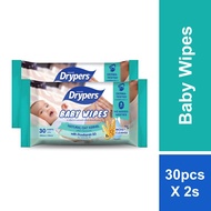 [Bundle of 2] Drypers Baby Wipes 30pcs
