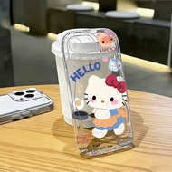 For IPhone 17 16 11 Pro 13 15 7Plus Pro Max 8 6 6s XR XS Hello Kitty Clear Case