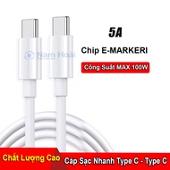Cáp sạc nhanh cho iPhone samsung dây sạc PD 30W/60W/100W Type c to Lightning Type c to type c dành c