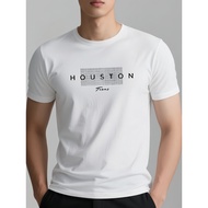 Men'S Big & Tall Houston Texas Graphic T-Shirt - Breathable Casual Short Sleeve Round Neck
