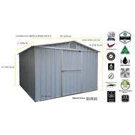 [INSTALLATION] Aluminium Garden Shed/ Storage Shed/ Outdoor Garden Shed/ Setor Laman (Australia Bran