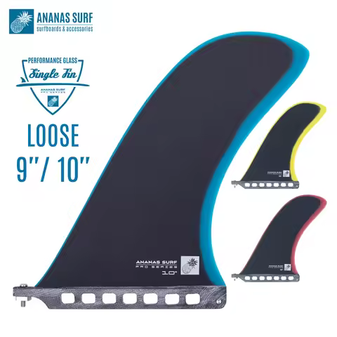 Ananas Surf Loose Surfboard Fin Fiberglass Center Single US Box 9'' 10" Longboard SUP Accessories No