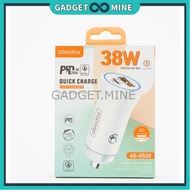 ABODOS AS-GS20 38W/48W Smart Car Charger / PD 30W + QC 18W Super Fast Quick Charging Caj Kereta