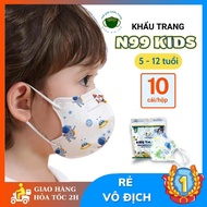 Khẩu trang trẻ em N99 6D Kid [Combo 100cái] Tuấn Minh Platinum - 6D kids Tuấn Minh-6D Kids TM mẫu mớ