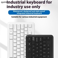 QUIM 106Key Wire Keyboard with Quiet Use IP65 Waterproof Dustproof for Industrial