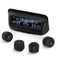 Tire Pressure Monitoring System, RV/Trailler TPMS with Solar Charging & Auto Calibration, M13 LCD Di