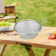 [xdnblun] Fine Mesh Strainer Snow Cup Strainer Comfortable Grip Professional Food Strainer