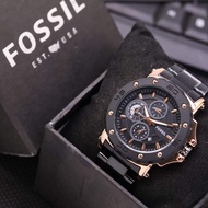 FOSSIL Jam Tangan Pria Rantai Stainless Steel Jam Tangan Pria Tanggal Aktif Terbaru Jam Tangan Pria 