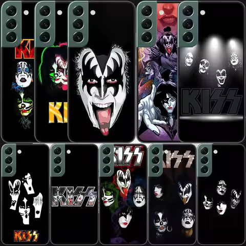 Kiss Rock Band Phone For Samsung S25 Edge Galaxy S22 Ultra S21 S10 S9 Plus S20 S23 S24 FE Case S10E 
