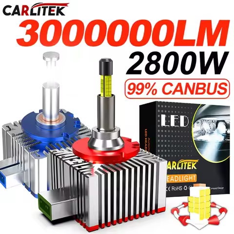 D3S D1S LED Headlights D3S 360 LED Canbus No Error 1:1 HID D1R D3R Auto Lamp 3000000LM 2800W Plug&Pl