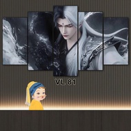 Tranh Vương Lâm - Bộ Ghép 5 Tấm Tráng Gương Dán Tường ( Fomex 5mm) Decor Nhà Cửa BH Vận Chuyển Decor