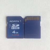 Brand New ADATA ADATA Memory Card SD 4G Suitable for Panasonic Nikon Canon CCD Car Navigation Digita