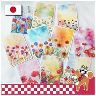 WAKUWAKU～sanyo～ Postcards Private Postcards Flowers Floral Pattern Sky Spring Art Interior Illustrat