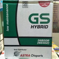 TERLARIS Aki Mobil / Battery GS ASTRA Type GS HYBRID 36B20R / NS40Z