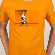 Folding Bike Foldies Brompton Bicycle Decathlon Mountain bike Short Sleeve cotton shirt Neck Men Fashion cotton T-shirt