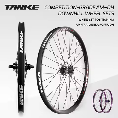 TANKE MTB Wheelset 26 inch Disc Brake MTB single-speed DJ AM Enduro DH Wheelset Hub MTX33/39 aluminu