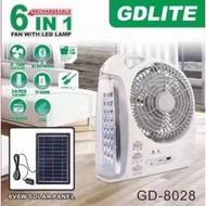 NEW GD LITE GD-8028 rechargeable 6in1 solar emergency fan with BT/LEDLIGHT/FM/SOLAR PANEL FUNCTION59