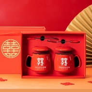 A pair of couple mugs as wedding gifts wedding gifts A pair of Couples mugs Laser Lettering Newcomer