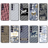 VIVO Y21d Y04 Dior Classic Black Edge TPU Soft Case | Full Wrap & Bare Phone Feel