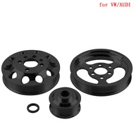 3PCS Underdrive Crank Pulley Kit For 1998-05 VW Jetta Beetle Golf GTI 1.8T Turbo 2.0L  EA888 gen 2 E