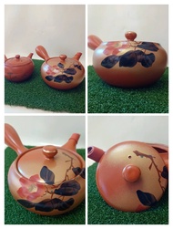 Teapot Kyusu Tokoname - FUSEN - Orange -baked clay- yamaki ikai Moriyama จุ 575 ml.