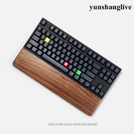 Keyboard hand support black walnut mechanical keyboard solid wood hand wrist pad palm rest fit duck 