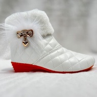 Girls' spring boots kids boots size 22 to 35 pareasi fur