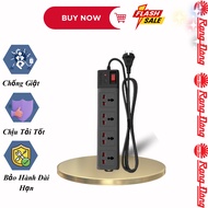 Rang Dong anti-shock power outlet 3m, 5m Model: OC04 4C/3M/10A, OC04 4C/5M/10A