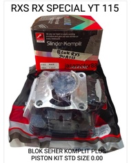 BLOK SEHER KOMPLIT PLUS PISTON RING RXS SPECIAL YT 115 YT115 KUALITAS SUPER