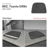 For Subaru BRZ Toyota GR86 2021-2024 Suede Rear Seat Square Trim Sticker Interior Accessories