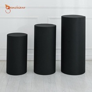 [Gamchiano] Cylinder Plinth Cover Party Decoration Prop, Cylinder Pedestal Cover for Graduation, Wed