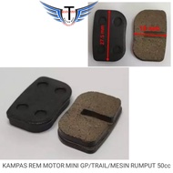 kampas rem/disc pad motor mini trail/mini gp/mini ATV/mesin rumput 50cc