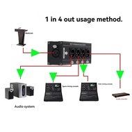 M13K-XLR 1X4 Balanced Audio Splitter 1 In 4 Out XLR Audio Splitter XLR Audio Signal Splitter Box