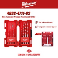 MILWAUKEE 4932-4711-92 8pcs Percussion Drill Bit Set Concrete Drill Bit Hammer Drill Bit 4932471192