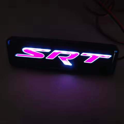 SRT Badge Light LED Net Ambient Lamp SRT Grille Light SRT Logo Light Net Lamp LED Emblem Decoration 