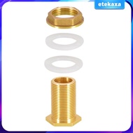 [Etekaxa] Brass Water Tank Connection  Fixed Connection DN15 DN20 DN25 Flushing connector kit