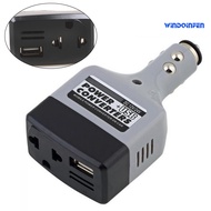 [WQF]Portable DC 12V/24V to AC 220V USB Car Power Inverter Converter Charger Adapter