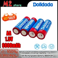 100 Original New AA rechargeable 1.5V 9800mAh 1.5V New Rechargeable AA  led light to Camera Micropho