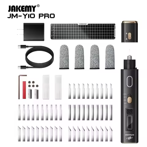 Jakemy JM-Y10 Pro 2 in 1 Ultrasonic Cutter Plastic Leather Acrylic Engraving Knife DIY Craft Project