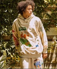 go slow caravan Graffiti Hoodie 25AW日系戶外機能潮流復古休閒塗鴉印花連帽衫衛衣