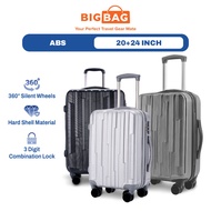 BIG BAG Forge Luggage 2 in 1 (20" + 24") (ABS) Acrylonitrile Butadiene Styrene Luggage Bag Travel Su