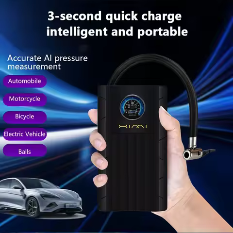 12V Smart Car Tire Air Pump for Motorcycle Bicycle Car Tires Quickly Inflate Electric Tire Handheld 