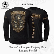 Paramesti Tshirts Kaos Jawa Pandawa Budaya Wayang Pria Distro Cewek Cowok Manual Plastisol Cotton Co