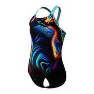 Speedo - ECO ENDURANCE+ 小童 (6-14 歲) 印花Powerback連身泳衣