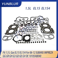 Engine Parts Cylinder Head Full Gasket Set Fit 1.5 L Gas EL15 EL154 For 06-12 SUBARU IMPREZA GG GR G