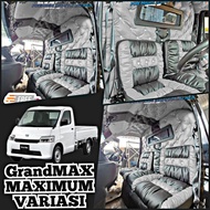 Variasi full interior mobil daihatsu granmax pickup model sofa kancing kristal