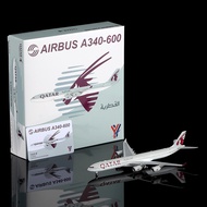 YY Wings 1/400 Katar Air A340-600 Metal Airplane Model A7-AGA