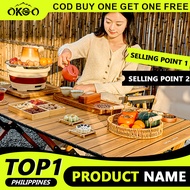 OKGO Outdoor Portable Tables Folding Table Camping Table Barbecue Picnic Table 120CM 90cm 60cm
