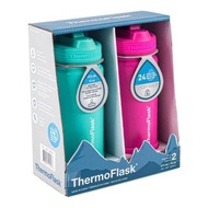 *包運費* ThermoFlask Stainless Steel Water Bottle 2-Piece Set 不銹鋼保溫/保冷水樽套裝 (薄荷綠色及粉紅色) 885395101538